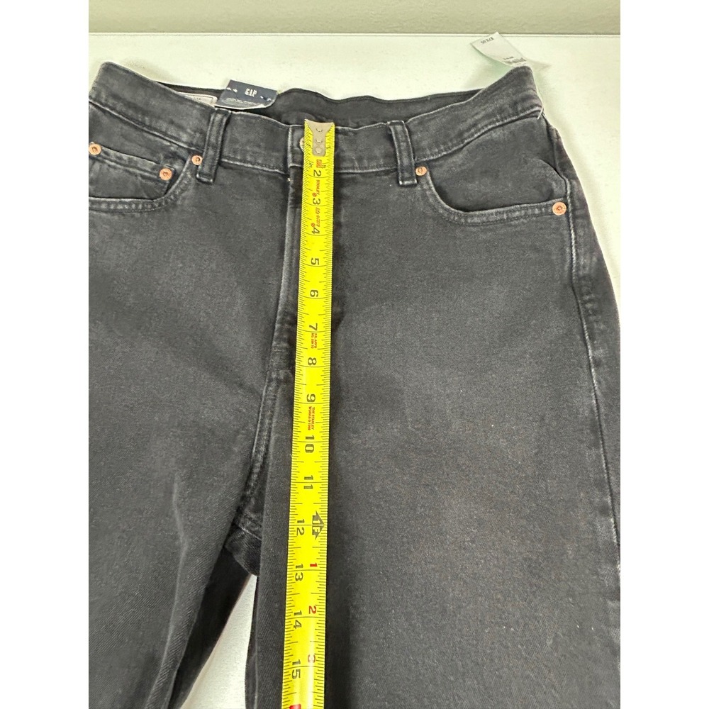 NEW $80 GAP Jeans Women's 30/10 R Black High Rise Stride Wide Leg Baggy 90s - Picture 10 of 10
